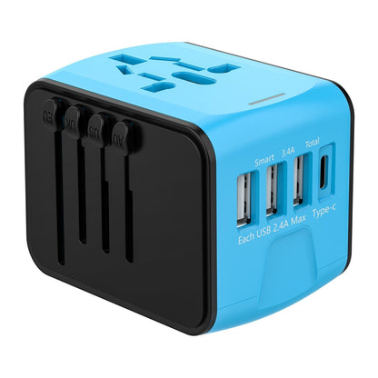 Global Travel Adapter with USB Ports for Effortless Charging