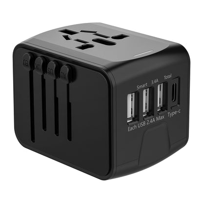 Global Travel Adapter with USB Ports for Effortless Charging