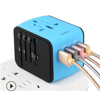 Global Travel Adapter with USB Ports for Effortless Charging