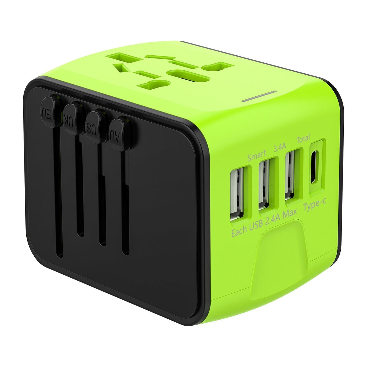 Global Travel Adapter with USB Ports for Effortless Charging