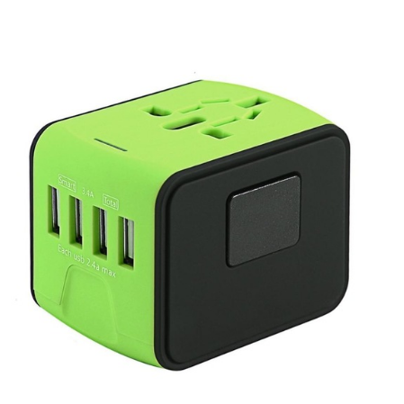 Global Travel Adapter with USB Ports for Effortless Charging