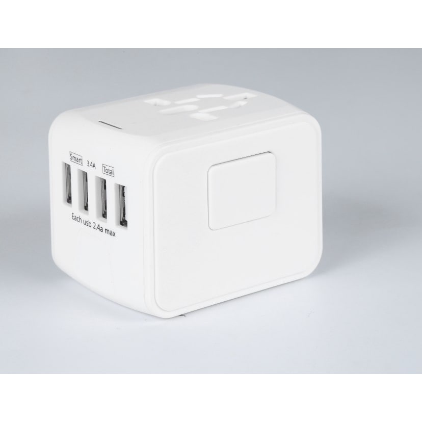Global Travel Adapter with USB Ports for Effortless Charging