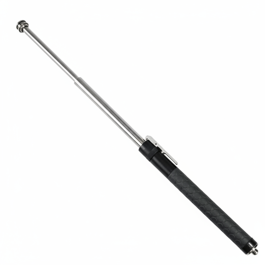 Compact Self-Defense Baton with Quick-Deploy Glass Breaker