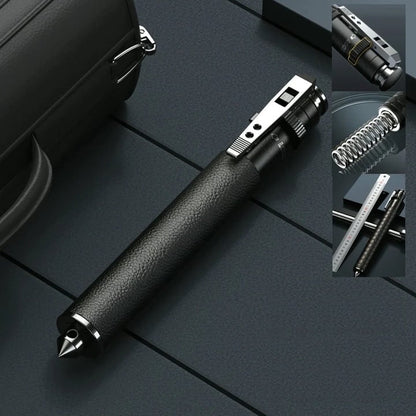 Telescopic Self-Defense Baton with Quick-Deploy Spring Action