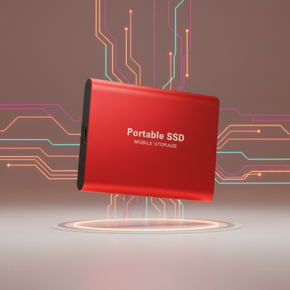High-Speed 128GB Mobile Storage - External USB-C Portable SSD