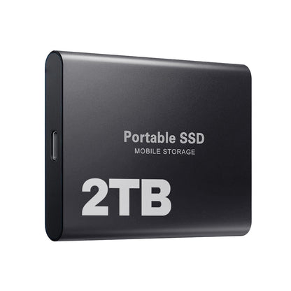 1TB Portable Solid State Drive with USB-C for Effortless Storage