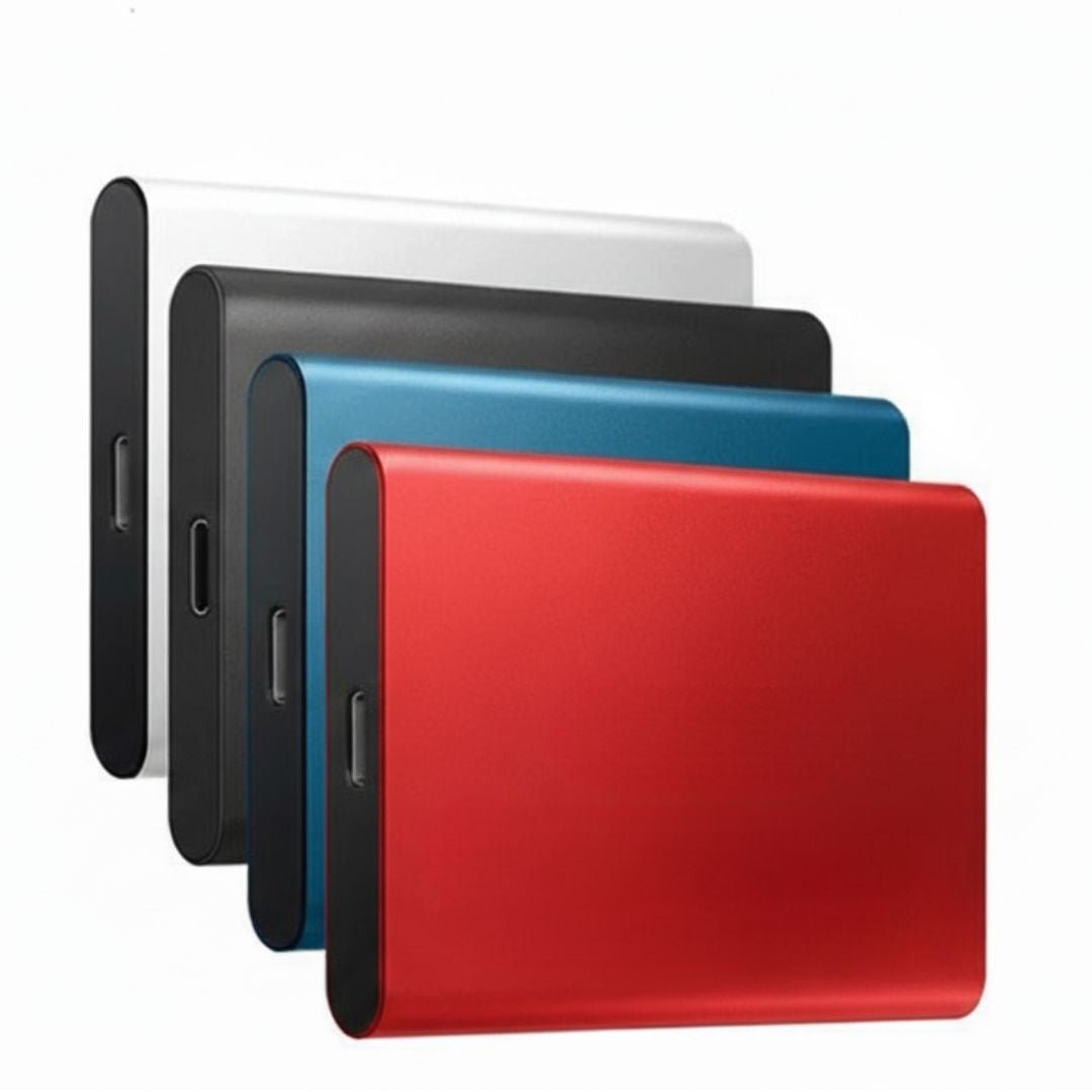 128GB Portable External SSD for Laptop, Smartphone, Tablet - USB-C Compact Storage