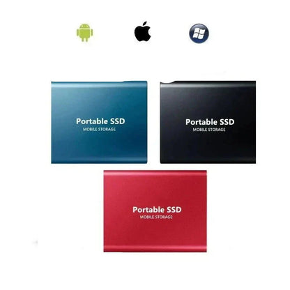 128GB Portable External SSD for Laptop, Smartphone, Tablet - USB-C Compact Storage