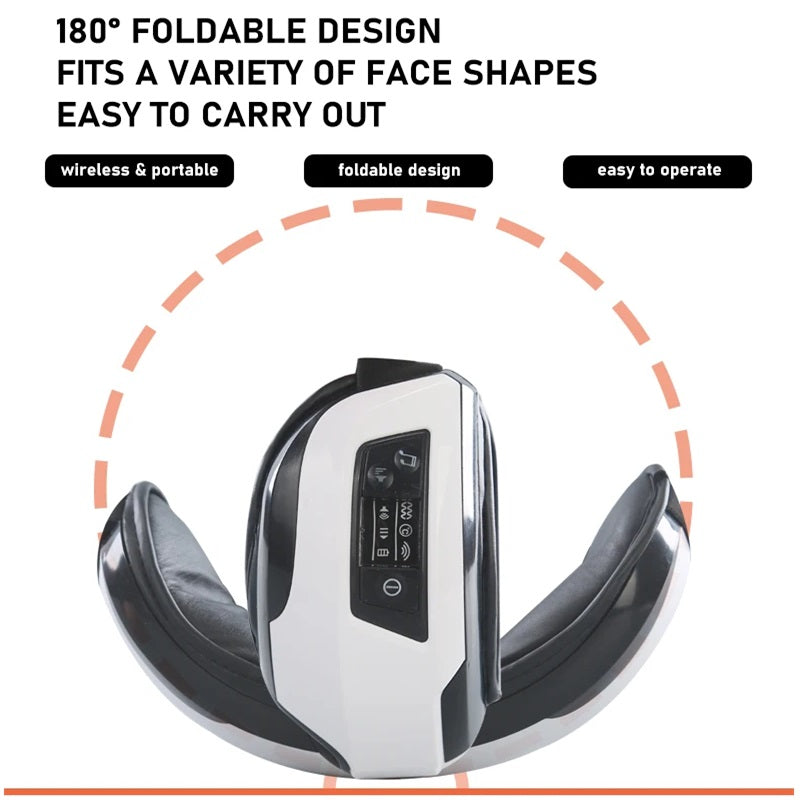 Portable Eye Massager - Bluetooth Music, Soothing Heat & Vibration