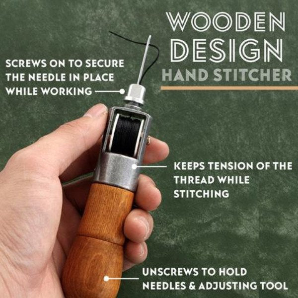 Leather Hand Stitching Awl Kit - Needlework Set [Last Day Discount]