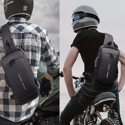 Secure and Stylish Crossbody Bag with Charging Feature