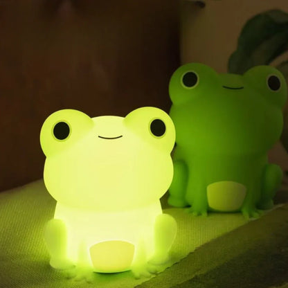 Touch-Controlled Rechargeable Night Light Lamp – Portable Squeeze Design
