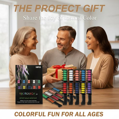 Vibrant Temporary Hair Color Combs for All Ages