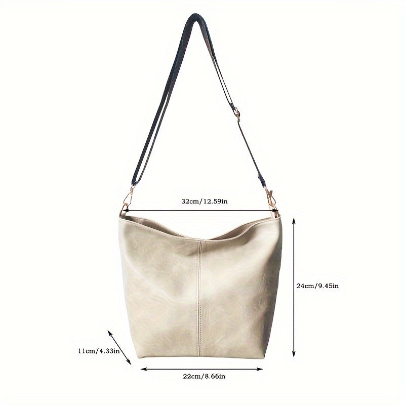 Urban White Messenger Bag with Zipper – CityPure PU Shoulder Style