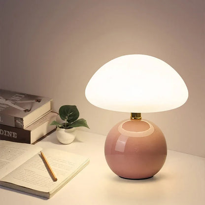 Ceramic Table Lamp with French Cream Finish