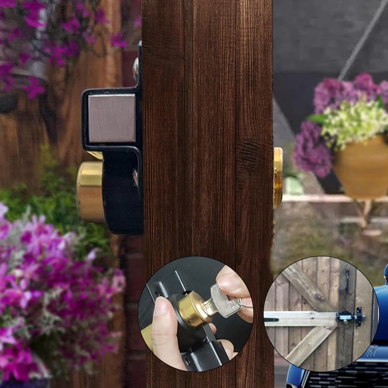 Weatherproof Gate Locking Mechanism that Never Rusts or Fails