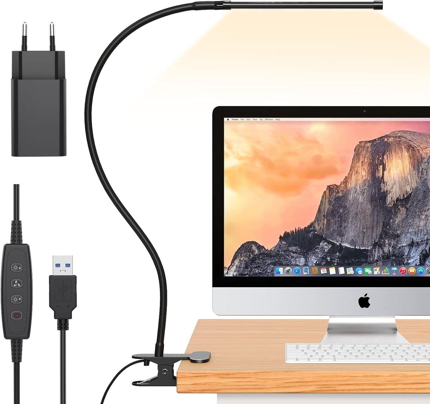 Adjustable Desk Lamp for Focused Work - Eye-Friendly Design