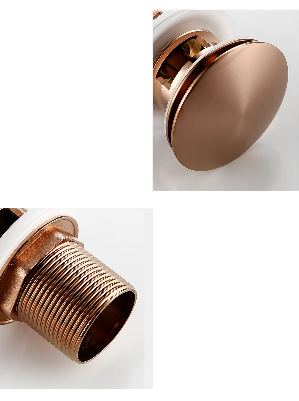 Rose Gold Sink Drain Valve - Taalita Style