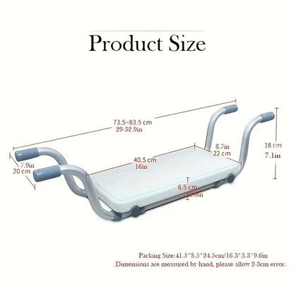 Heavy-Duty Aluminum Adjustable Bath Bench (350 lb Capacity)