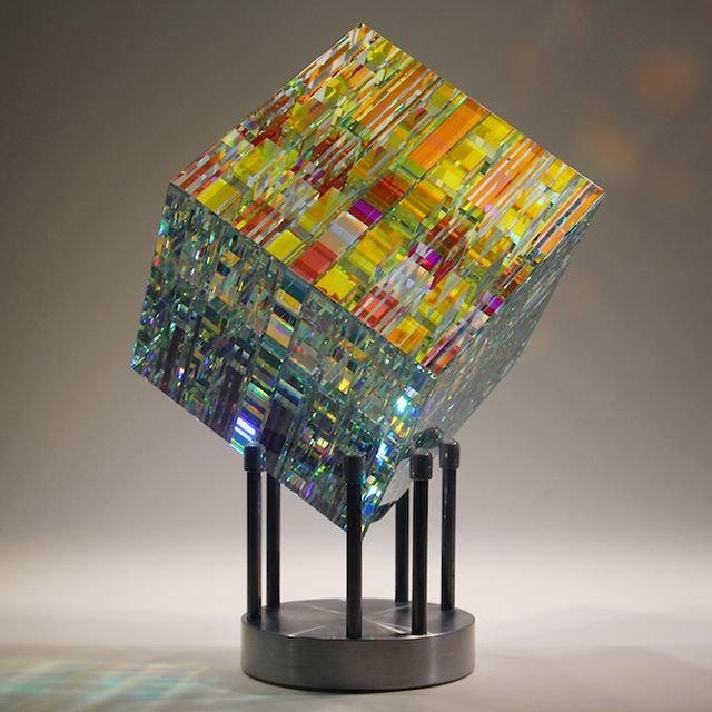 Chroma Cube Art Ornaments – Fantasy Magic Decorative Accents