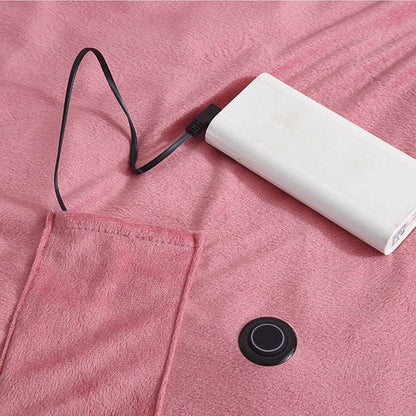 Portable USB Heated Blanket for Instant Warmth Anywhere