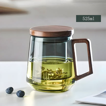 Heat-resistant Glass Tea Cup – Artisan Style Brew Mug