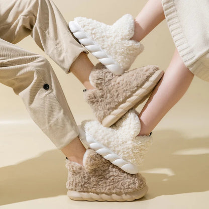 Women's Slippers - Soft & Warm - Plush & Cotton - Ideal for Home and Quick Outdoor Use