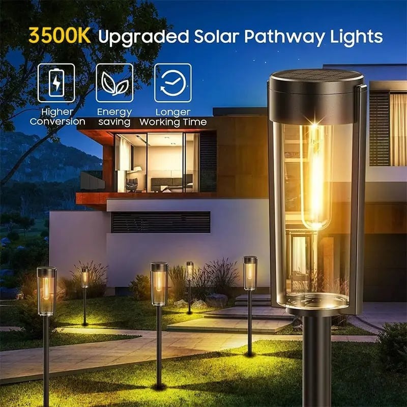 Seamless Solar Garden Path Lighting for Walkways