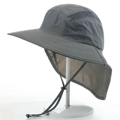 Sun Hat with Neck Protection - Wide Brim Design