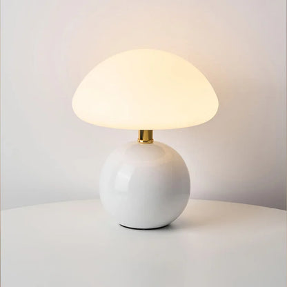 Ceramic Table Lamp with French Cream Finish
