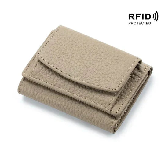Compact RFID-Blocking Wallet | Ample Card Slots + Zipper Coin Pocket | Hidden Compartment | 14 Stylish Colors
