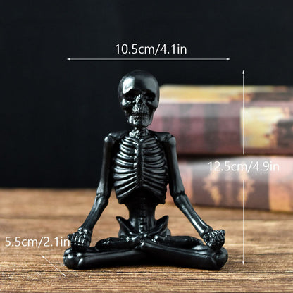 Halloween Figurine – Vintage White or Black Resin Decoration