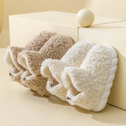 Women's Slippers - Soft & Warm - Plush & Cotton - Ideal for Home and Quick Outdoor Use