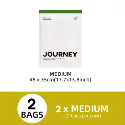 Travel Compression Bag Set | Rolling Vacuum Bags Without Pump | 2-Pack Space-Saving Luggage Organizer