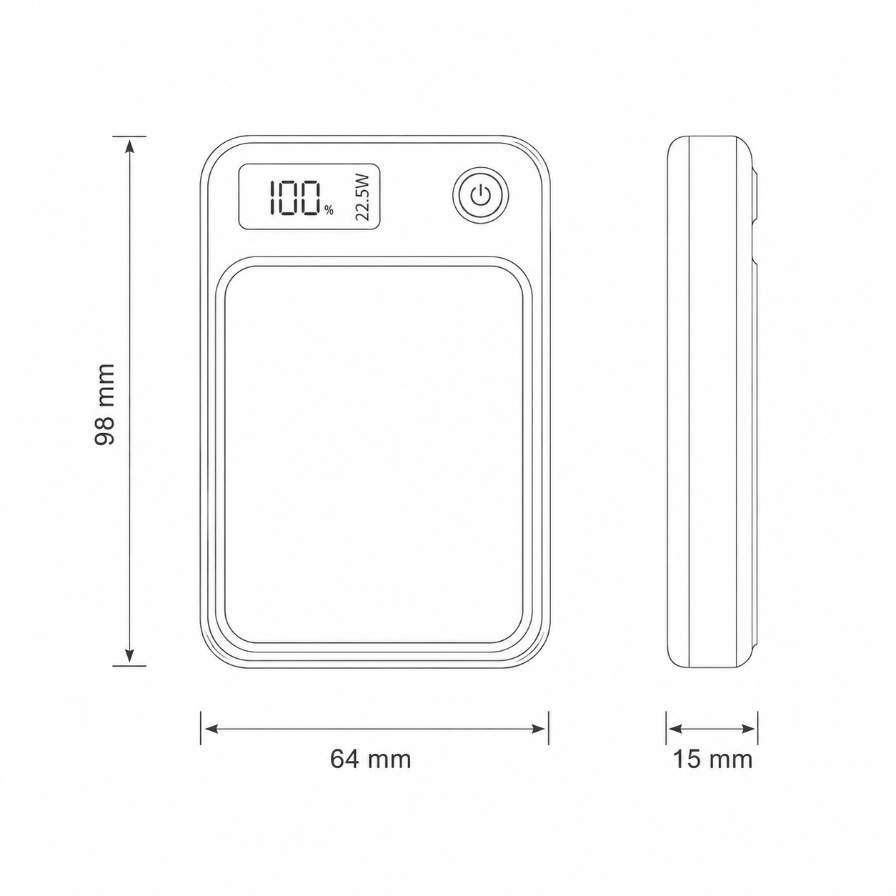 20000mAh High-Capacity Wireless Power Bank with Fast Charging