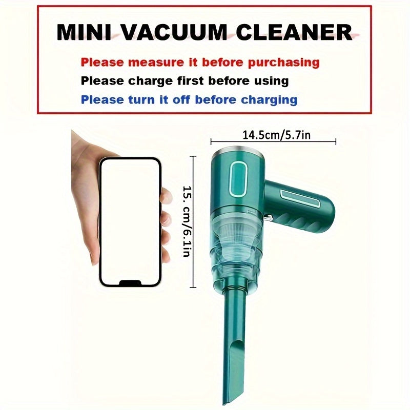 Portable USB Rechargeable Vacuum Cleaner for Home and Car