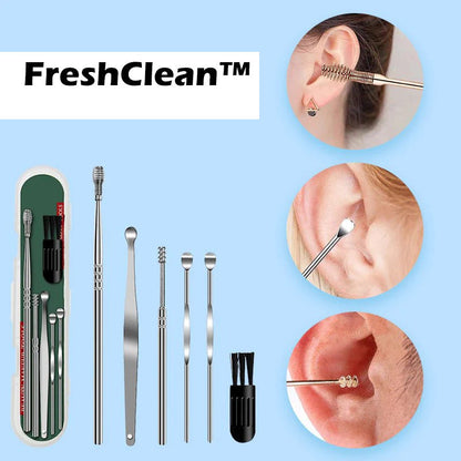 Gentle Ear Cleaning Kit | Stainless Steel, 6-Piece Set, 35g