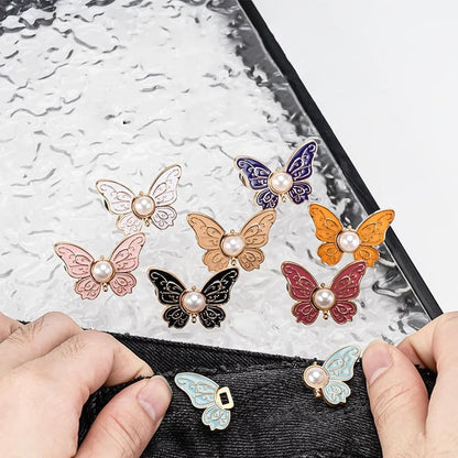 Chic Fashion Clip for Tailoring & Button Replacement | Adjustable & Rust-Free | 7 Stylish Colors