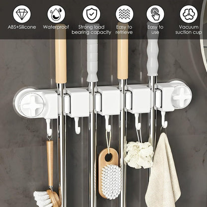 Free Bonus: Easy Mop and Broom Organizer without Drilling