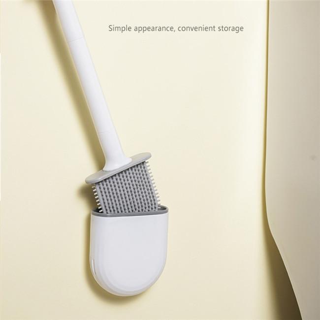 Revolutionary Silicone Toilet Brush with Wall Holder – CleanSweep Max