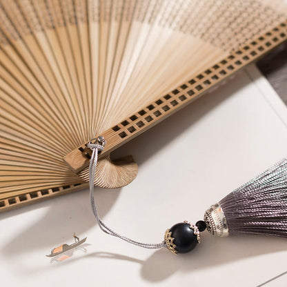 Bamboo Silk Handcrafted Fan