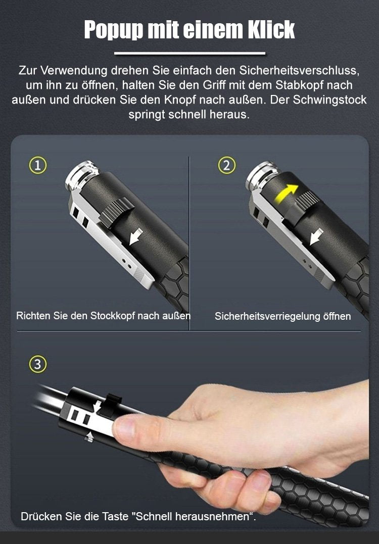 Adjustable Steel Striking Tool with Automatic Extension