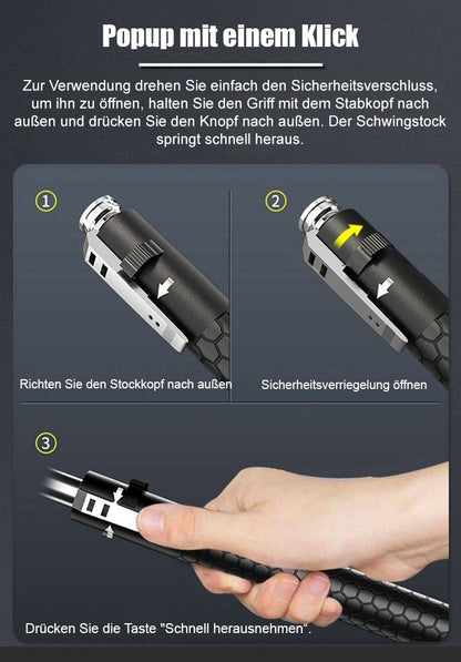 Adjustable Steel Striking Tool with Automatic Extension