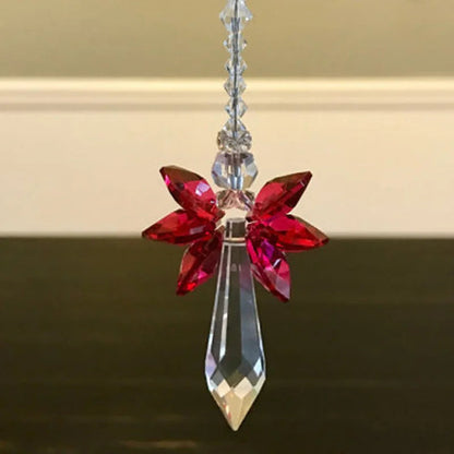 Rainbow Guardian Angel Crystal 12 cm | Glass Pendant | Home & Garden Decor