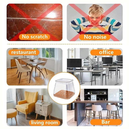 Silent Chair Gliders for Scratch-Free and Noise-Free Flooring