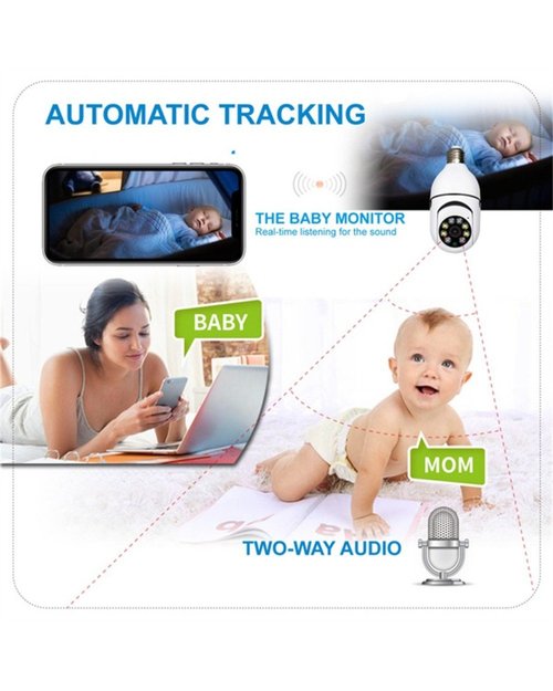 Smart Bulb Security Camera with HD Vision