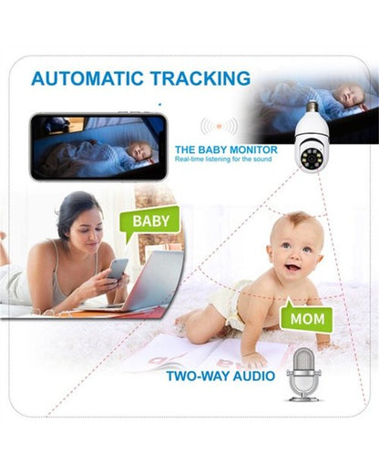 Smart Bulb Security Camera with HD Vision