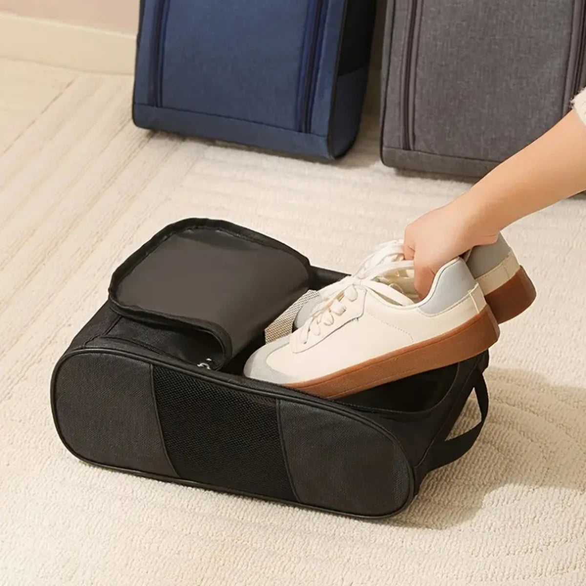 Golf Shoe Bag | Lightweight Oxford Material | Breathable Design | Ideal for Tennis, Soccer & Golf