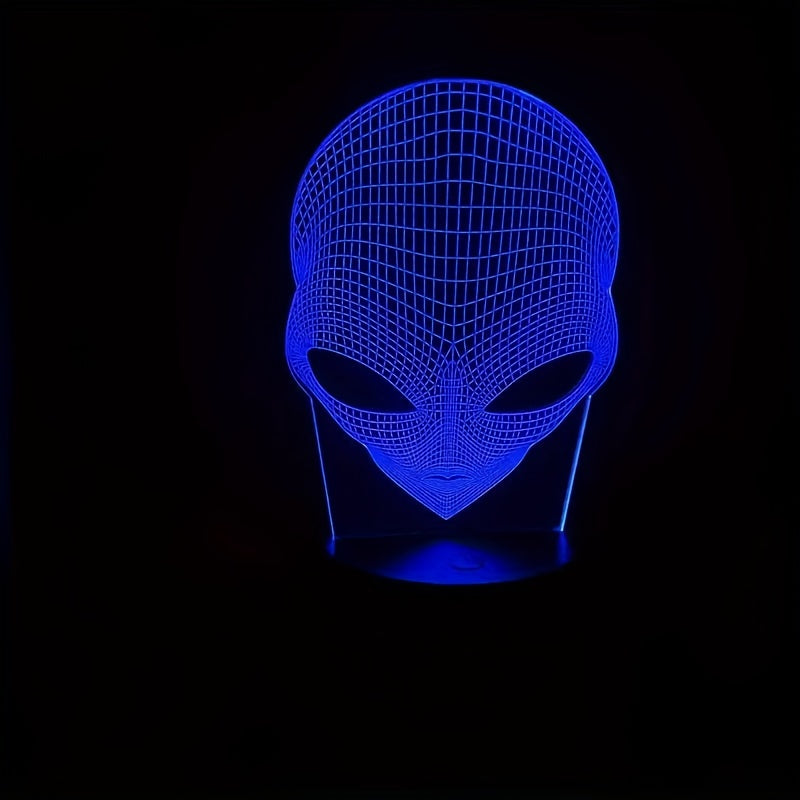 3D Alien LED Lamp with Touch Control and Color Changing Light