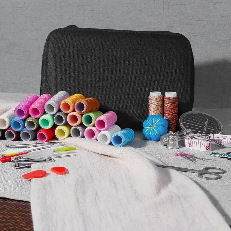68-Piece Sewing Kit with Accessories and Thread Box for Crafting